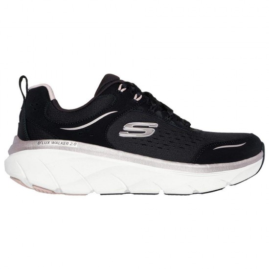 SKECHERS RF QTR OVERLAY ENGINNERED MESH LACE UP 150103 BKRG ΜΑΥΡΟ